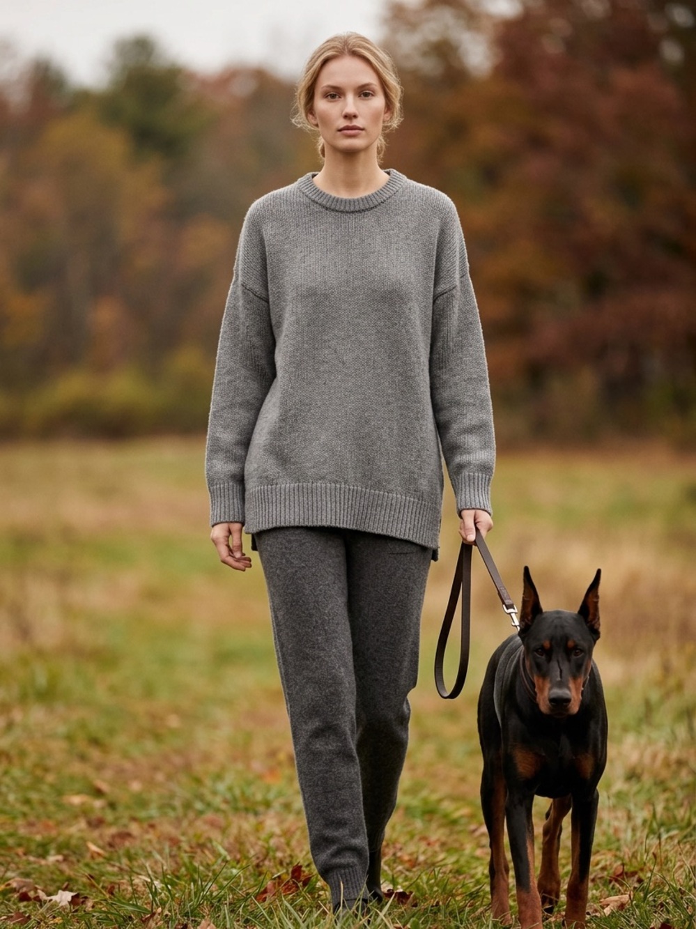 Quince Women's Organic Cotton Fisherman Minimalist L Crewneck Knit Sweater